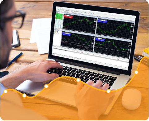 trader laptop